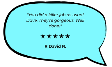 Testimonial from R David Robinson commending Dave Brenn’s party magic and creativity.